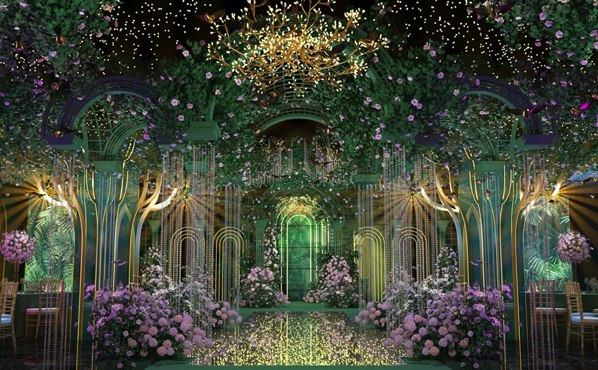 北辰奇妙森林婚礼堂效果展示