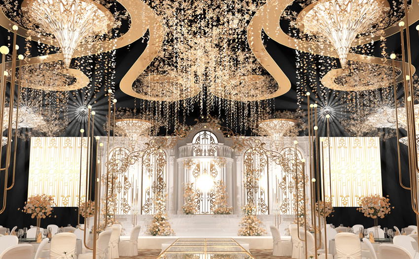 北辰花木兰喜事汇金色大厅效果展示